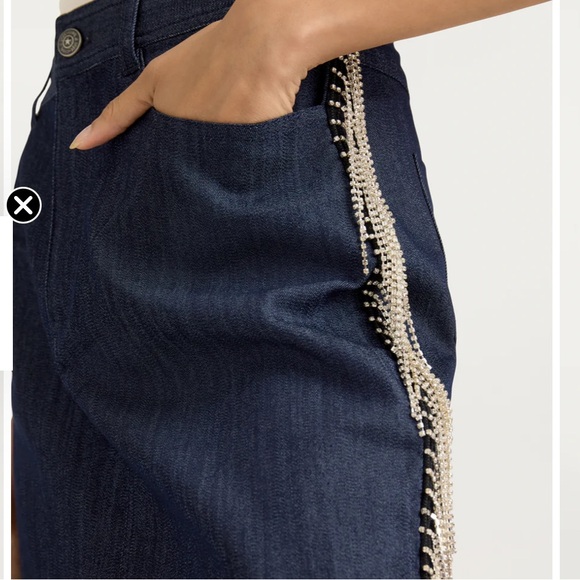 Cinq a Sept Dara Denim Skirt - Picture 3 of 10